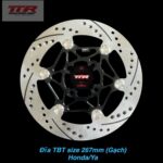 Dĩa 267mm TBT lòng đen khoen inox chống gỉ