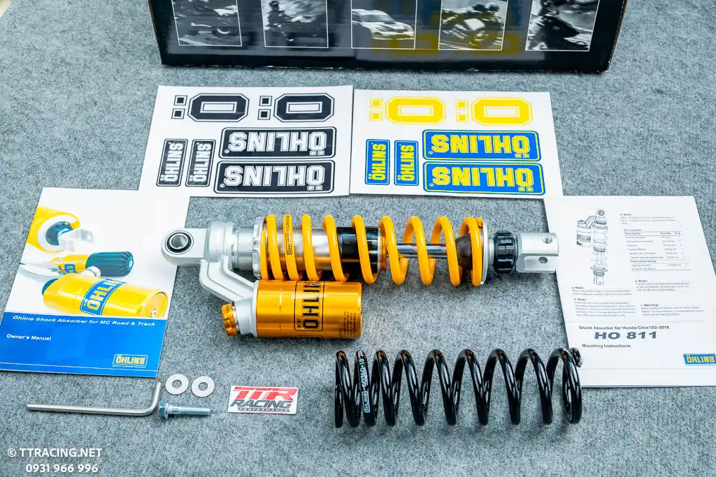 Phuộc sau Ohlins HO811 chính hãng - dùng cho dòng Click/ Vario 125 - 150cc
