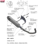 Catalog chi tiết về Set pô độ Leovince cho honda SH 350i
