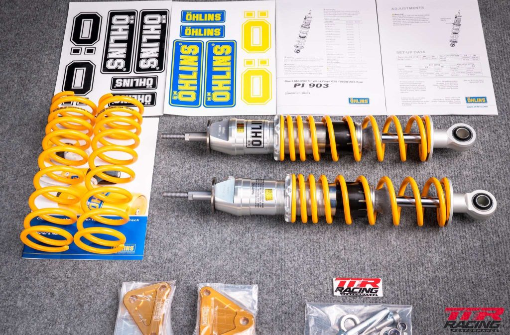 Phuộc sau Ohlins Pi903 Thuỵ Điển dành cho Vespa GTS 150/300cc