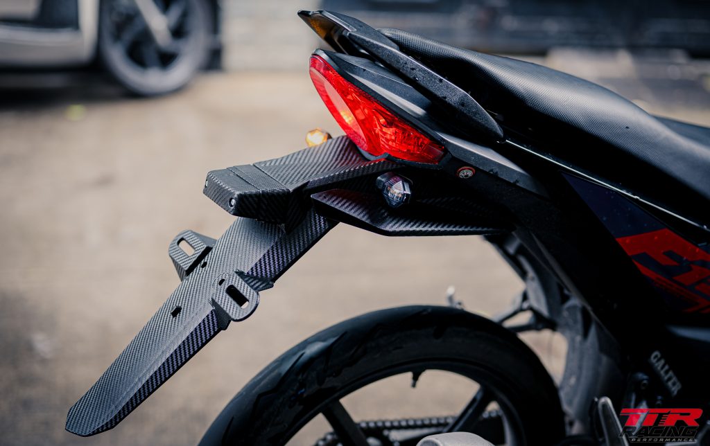 Dè Satria Raider chống gãy Carbon có led