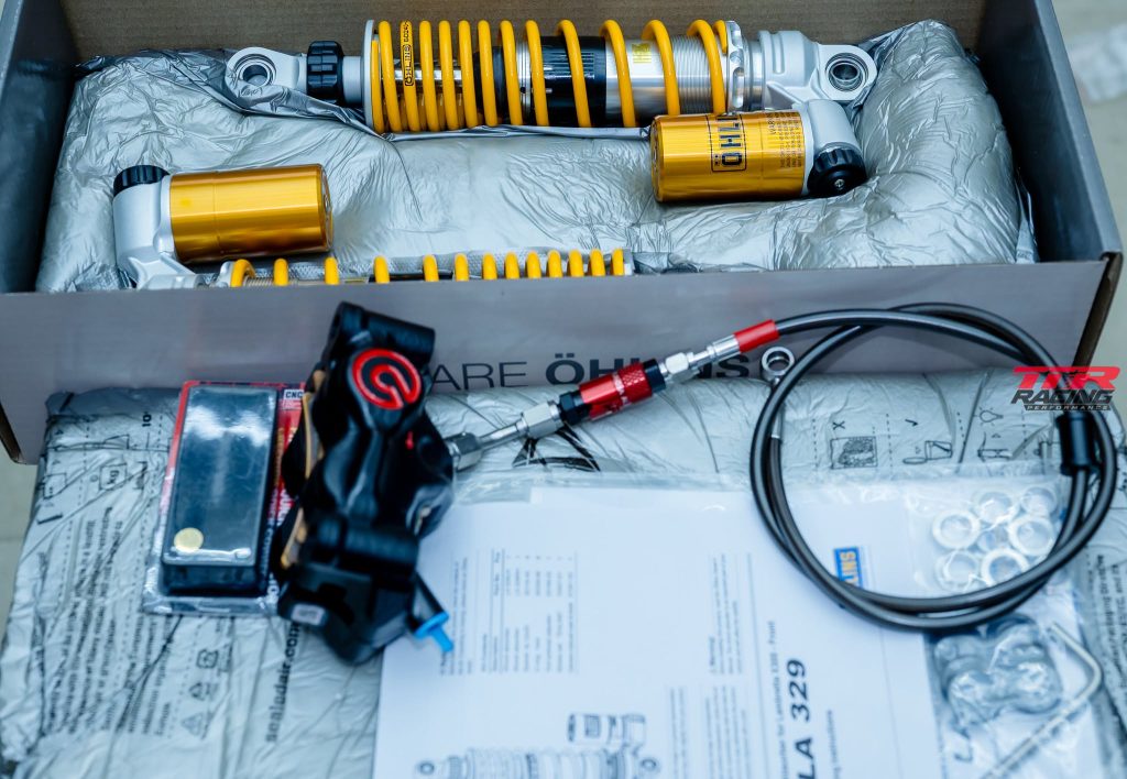 Combo dọn xe Lambretta X300 bao gồm Heo Brembo, Phuộc Ohlins LA329 - LA330